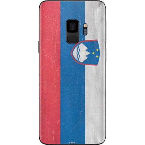 Slovenia Flag Distressed Galaxy S9 Skin